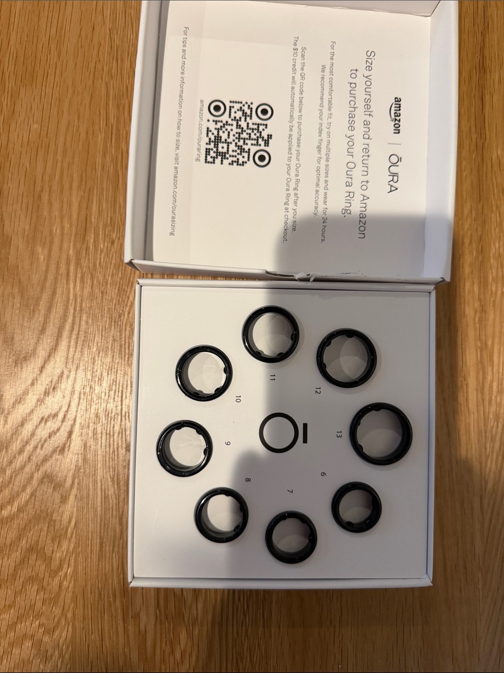 Amazon Oura Ring Sizing Kit – Black Sizing Rings Set